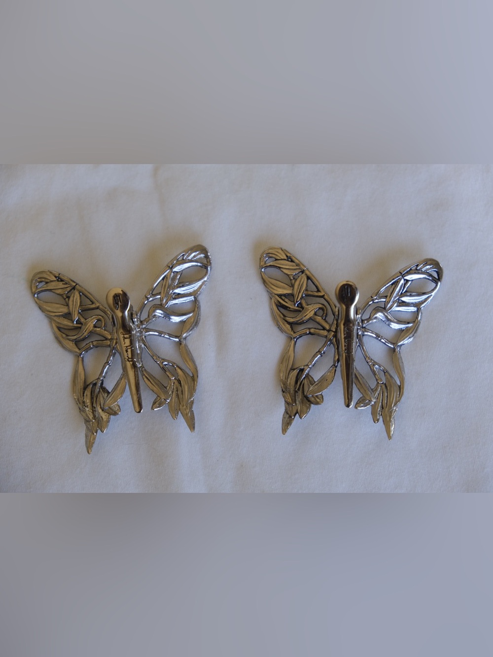 vintage john hardy silver butterfly clips - Picture 6 of 6